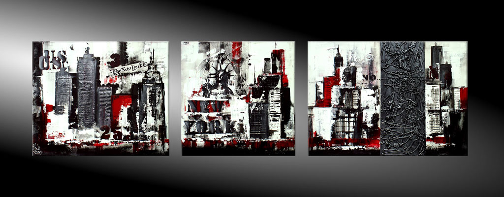  - Cityline Moderne Kunst in Acryl kaufen
