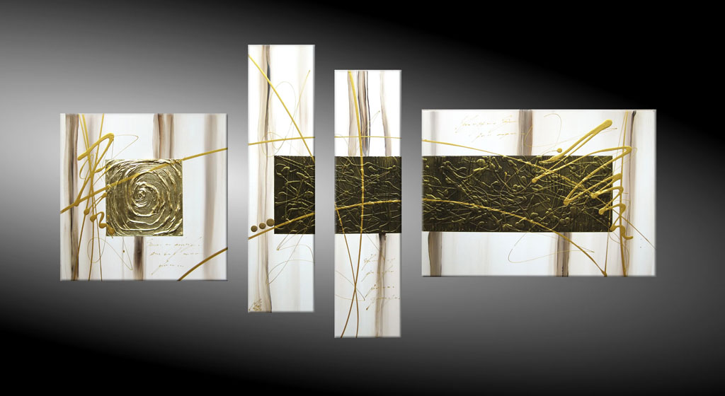  - REFLEX IN GOLD II 170x80 cm Moderne Kunst in Acryl kaufen